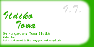 ildiko toma business card